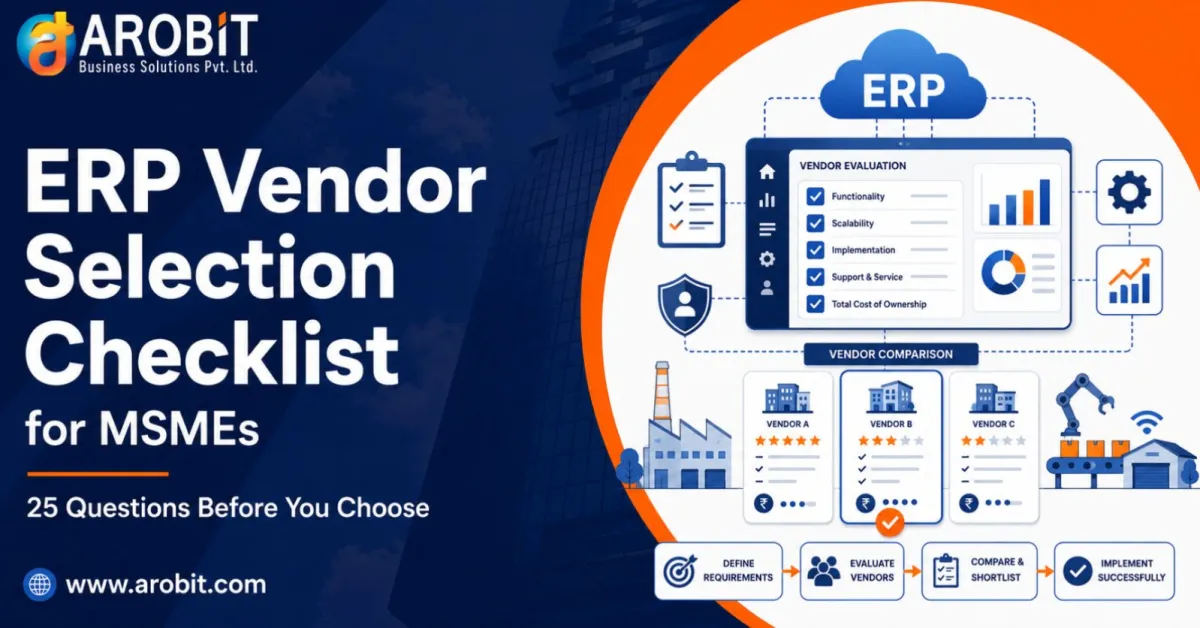 ERP Vendor Selection Checklist for Manufacturing MSMEs: 25 Questions Owners Must Ask Before Signing