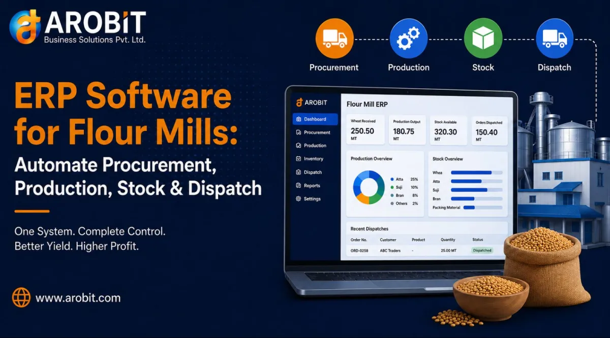 ERP Software for Flour Mills: Automate Procurement, Production, Stock & Dispatch