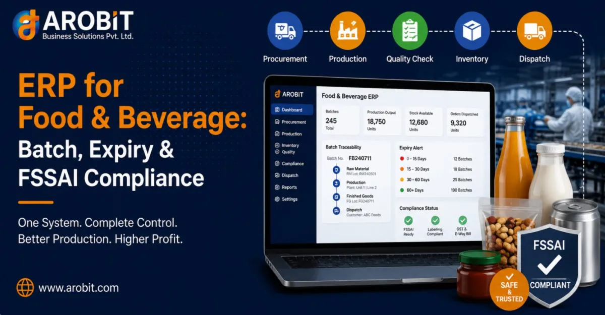 ERP for Food and Beverage Companies: Batch Tracking, Expiry and Compliance