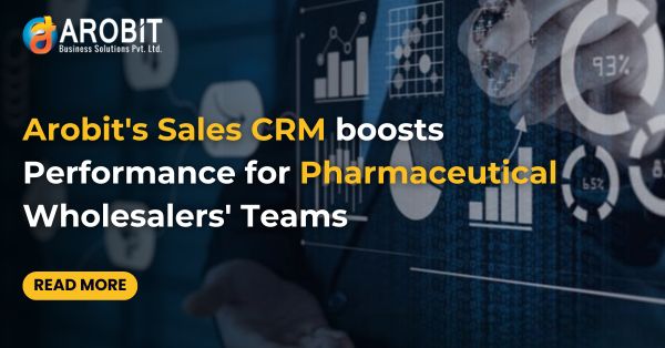 A sales CRM developed by Arobit for a  pharmaceutical wholesaler to track and scale the performance of  sales representatives